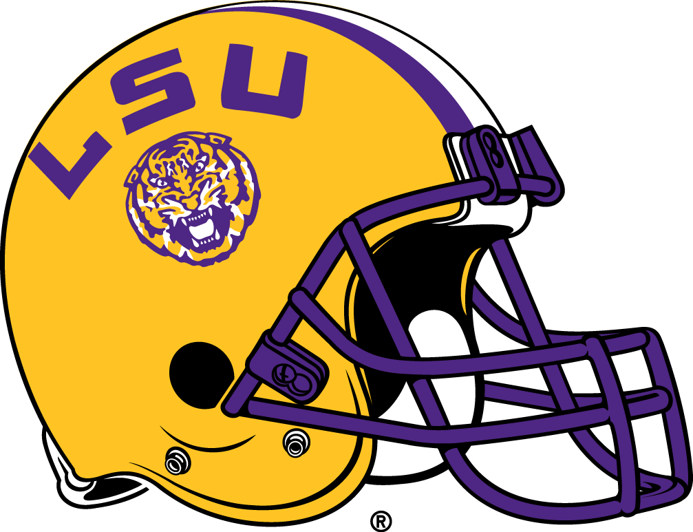 LSU Tigers 2014-Pres Helmet vinyl decal